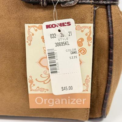 LOT 96: Pair of NWT Handbags: Nine West & Suede Organizer