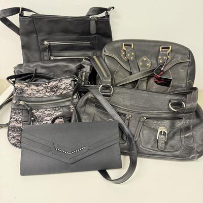 LOT 97: Black Purses & Handbags: Stone Mountain & More