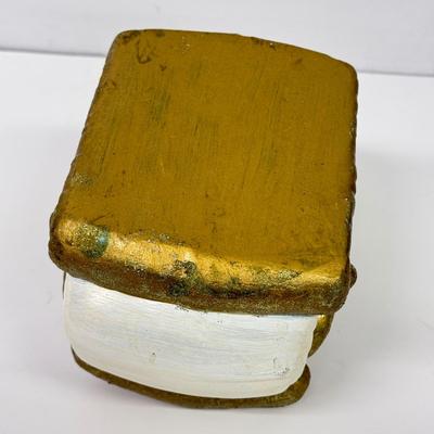 LOT 98: Lenox Reindeer Ornament & White & Gold Ceramic Christmas Decor