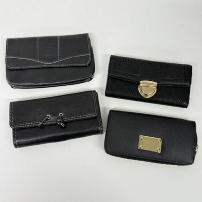 LOT 102: Black Clutches & Wallets