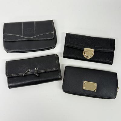 LOT 102: Black Clutches & Wallets