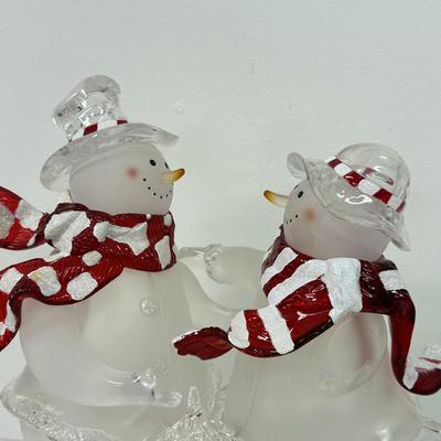 LOT 108; Light Up Snowman Decor