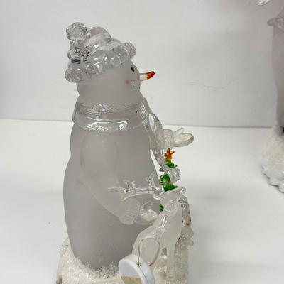 LOT 108; Light Up Snowman Decor