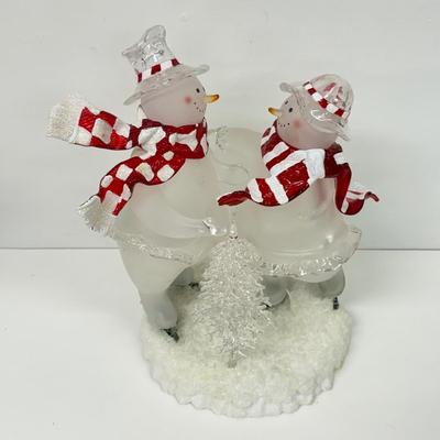 LOT 108; Light Up Snowman Decor