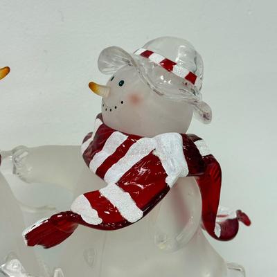 LOT 108; Light Up Snowman Decor