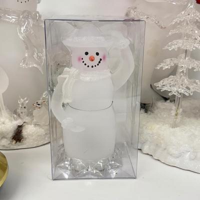 LOT 108; Light Up Snowman Decor