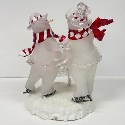 LOT 108; Light Up Snowman Decor