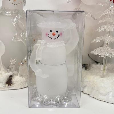 LOT 108; Light Up Snowman Decor