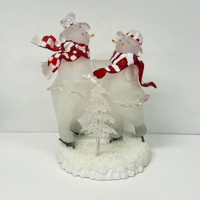 LOT 108; Light Up Snowman Decor