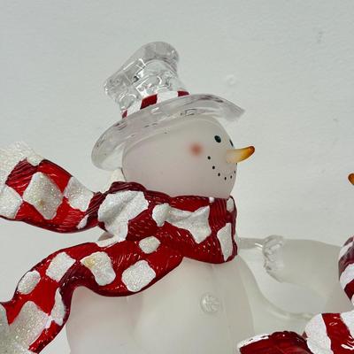 LOT 108; Light Up Snowman Decor