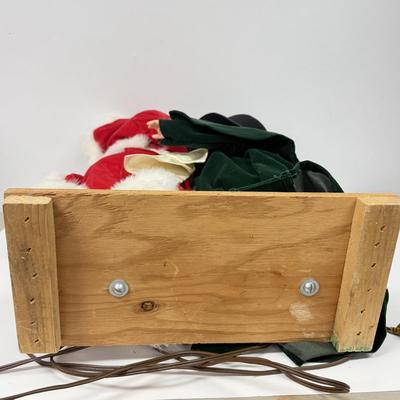 LOT 113: Hand made Motorized Doll Christmas Carolers