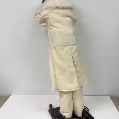 LOT 114: Vintage Animated Caroler in Green & Extra Tall Caroler