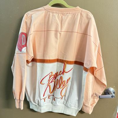 LOT 119: Size 52/XL Brett Favre Packers Jersey & 1980s Style Del Rey Beach Club Long Sleeve TShirt
