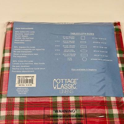 LOT 123: Four Cottage Classic Linens Oblong Tablecloths