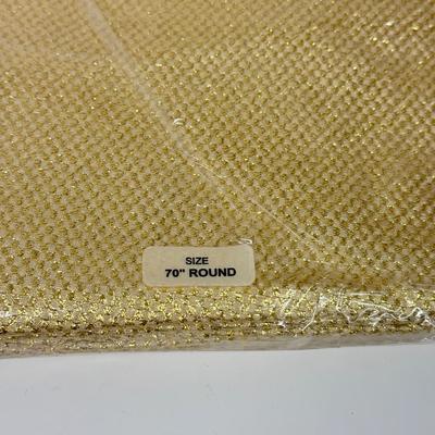 LOT 125: Gold Colored Tablecloths - some NIP