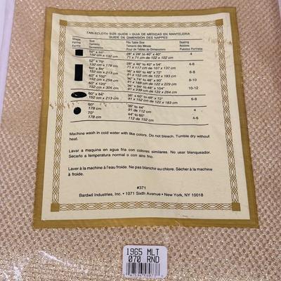 LOT 125: Gold Colored Tablecloths - some NIP