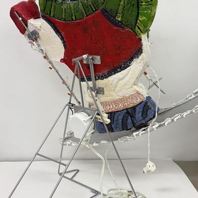 LOT 126: Lit Animated Snowman Decor