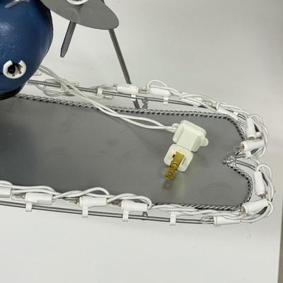 LOT 126: Lit Animated Snowman Decor