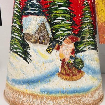 LOT 127: Metal Santa & Snowman Decor