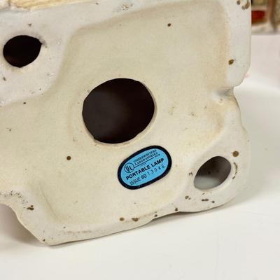 LOT 129: Ceramic Christmas Village Houses w/ Light Cords