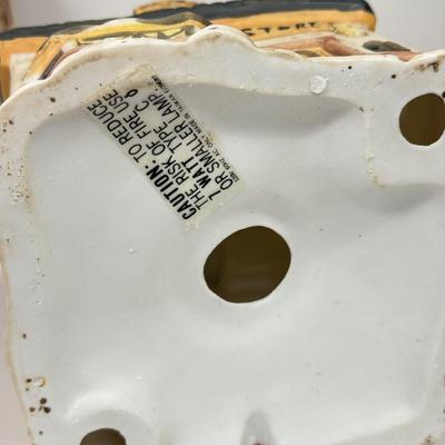 LOT 129: Ceramic Christmas Village Houses w/ Light Cords