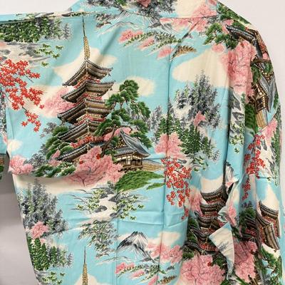 LOT 136: Blue Silk Japanese Kimonos