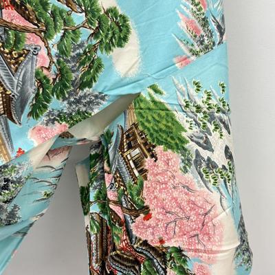 LOT 136: Blue Silk Japanese Kimonos