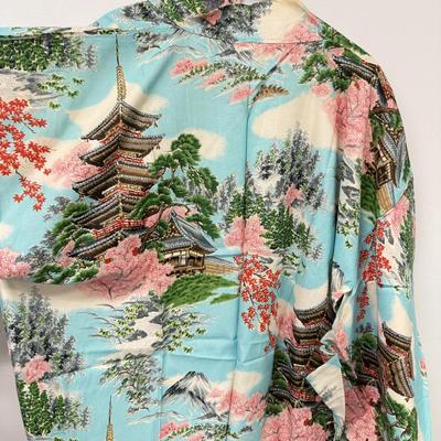 LOT 136: Blue Silk Japanese Kimonos