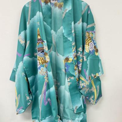 LOT 136: Blue Silk Japanese Kimonos