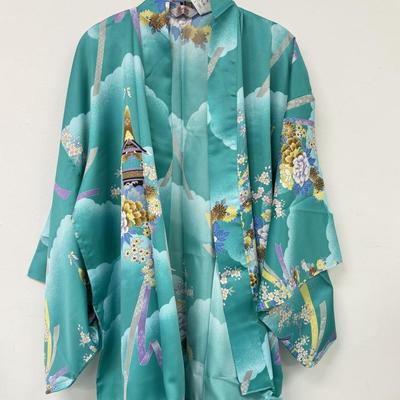LOT 136: Blue Silk Japanese Kimonos
