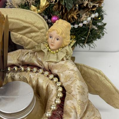 LOT 137: Christmas Decor Collection: Angel, Nativity & More