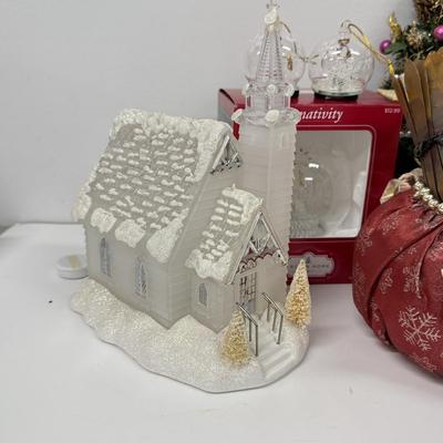 LOT 137: Christmas Decor Collection: Angel, Nativity & More