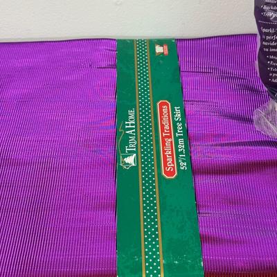 LOT 138: NIB 4ft White Lit Tree & Collection of Christmas Craft Materials