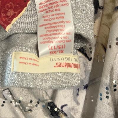 LOT 140: New- Plus size- Sparkly Women's Clothing; Ronni Nicole & More- 2 full length dresses, 1 shorter dress and 1 blouse