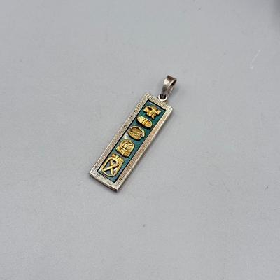 LOT 152: Lapis Sterling Silver Pendant (10.2gtw)