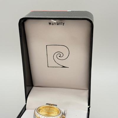 LOT 154: Pierre Cardin Diamond Watch in Case