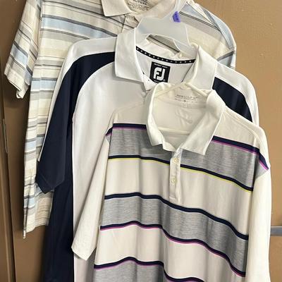 LOT 165: Three XL Golf Polo Shirts - Nike, Izod, FootJoy