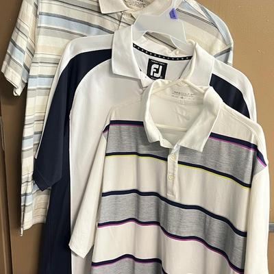 LOT 165: Three XL Golf Polo Shirts - Nike, Izod, FootJoy