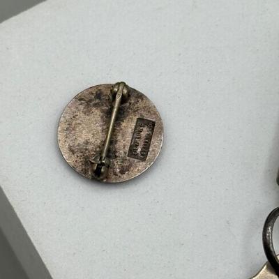 LOT 166: Vintage Westinghouse Keychain & Pins: 1950s Sterling & 1940s Gold Filled