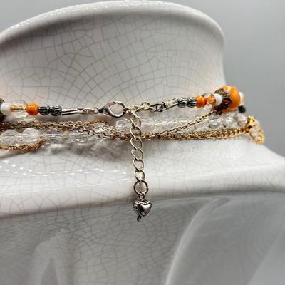 LOT 169: Pendant Necklaces, Amber Color Bracelet, Owl Necklace w Matching Earrings & More