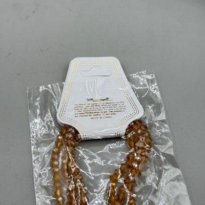 LOT 169: Pendant Necklaces, Amber Color Bracelet, Owl Necklace w Matching Earrings & More