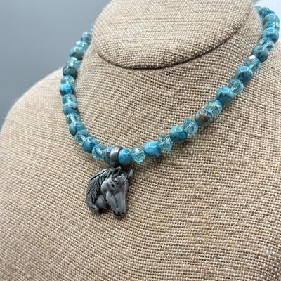 LOT 170: Beaded Necklaces w/ Charm Pendants