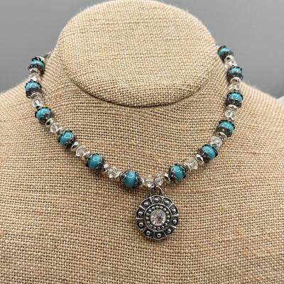 LOT 170: Beaded Necklaces w/ Charm Pendants