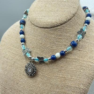 LOT 170: Beaded Necklaces w/ Charm Pendants