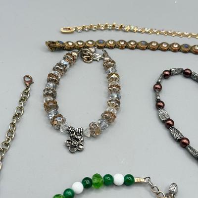 LOT 171: Beaded & More Bracelet Collection