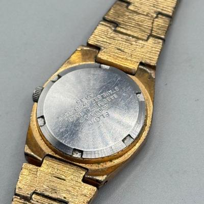 LOT 173: Ladies Goldtone Quartz Watches: Elgin, Milan & More