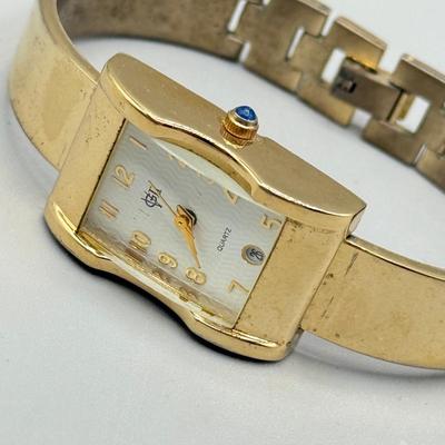 LOT 173: Ladies Goldtone Quartz Watches: Elgin, Milan & More