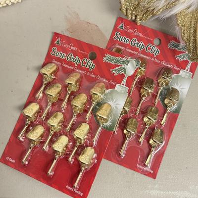 LOT 177: Vintage Lace Wedding Outfit, Crocheted Angels & Santa’s & More