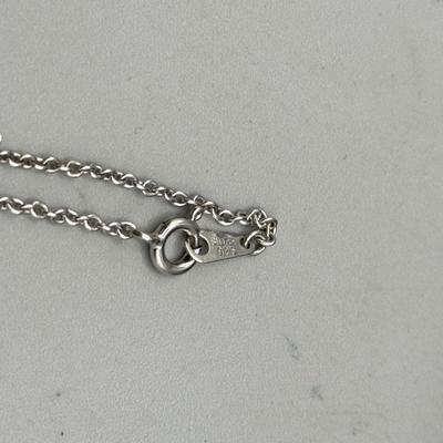 LOT 183: New-QVC- 925 Sterling Silver Gems en Vogue II Collection Necklace on 19” Chain (10.6g)