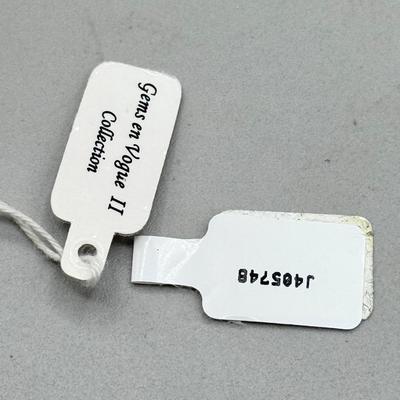 LOT 183: New-QVC- 925 Sterling Silver Gems en Vogue II Collection Necklace on 19” Chain (10.6g)